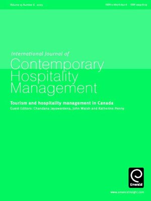 cover image of International Journal of Contemporary Hospitality Management, Volume 15, Issue 6